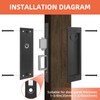Modern Pocket Door Hardware Privacy Lock, Modern Pocket Door Lock