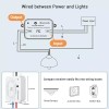 DEWENWILS Wireless Remote Control Light 2 Switches and 1 Receiver