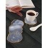 Mr. Stone Creations Grey Agate Coasters – Set of 4