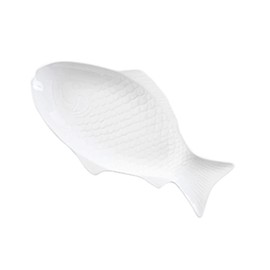 OSALADI Fish Shaped Plate Salad Bowl Dessert Bowl Seasoning Serving Bowls Appetizer Bowls Mixing Bowls for Home Restaurant Buffet White