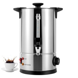 Kaichenyt Coffee Urn Stainless Steel 8L/2.11gal Hot Water Urn with Faucet Large Capacity 50 Cups Coffee Maker Commercial Grade Hot Coffee Dispenser for Buffet, Catering, Wedding, Gathering