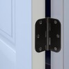 Haidms 48 Pack Matte Black Door Hinges No Squeak 3.5