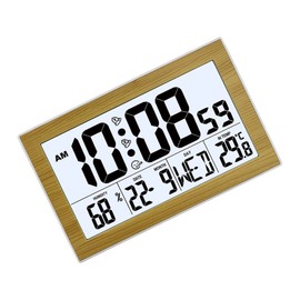 Sosoport Large Display Digital Alarm Clock Multi Functional Desktop and Wall Clock Mute Alarm for Home and Office with HD Screen for Easy Reading