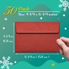 Invitation Envelopes, 50-Pack 4x6 Christmas Envelopes for Invitations and Greeting