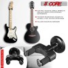 5Core Guitar Wall Mount Hanger 4Pc Hook Soft Padding Adjustable