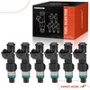 A-Premium 12 Holes Set of 6 Fuel Injectors Compatible with