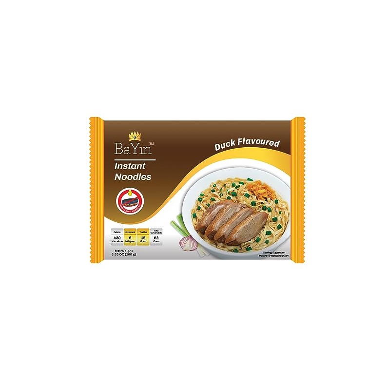 Bayin Instant Noodles - Non Fried - Dry 3.53oz (100g)
