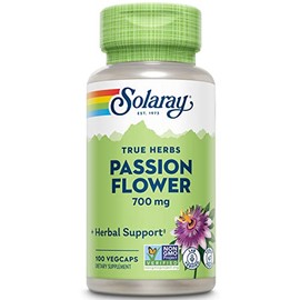 SOLARAY Passion Flower Aerial 700mg | Healthy Relaxation & Focus Support | May Help Calm Mental Chatter & Restlessness | 100 VegCaps