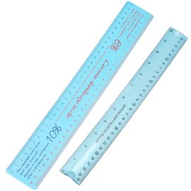 2pcs Ceramic Shrinkage Scale Ruler Clay Shrinkage Scale Ruler with Standard for Pottery Lovers Clay Sculpture Pottery Tools