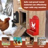 Crazydeer 2 Pack Chicken Grit and Oyster Shell Feeder, Metal