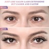 AKXSINKA Cluster Lashes, D Curl DIY Lash Extensions, Weightless Thinnest