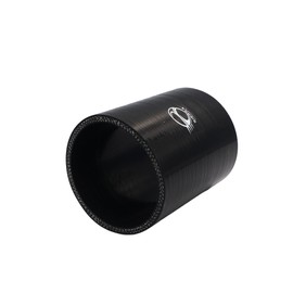 SIERRA - Manguera de acoplamiento de silicona recta de 76 mm, 4 pulgadas de longitud, 5,5 mm de grosor, tubo negro reforzado de alta temperatura de 4 capas para tubo de radiador de admisión turbo