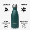 Qwetch Thermos Flask, Emerald Green, 260 ml, Stainless Steel Bottle,
