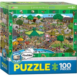 A Day at the Zoo - Spot and Find Puzzle, 100-Piece