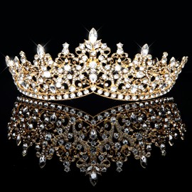 Crown Tiaras for Women Girls Gold Birthday Crown Princess Queen Crown Quinceanera Pageant Crown Corona Wedding Hair Accessories Prom