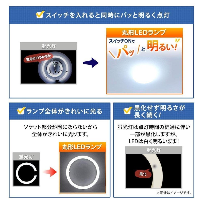 アイリスオーヤマ LED 丸型 (FCL) 30形+30形 昼光色 リモコン付き シーリング用 丸型蛍光灯 LDCL3030SS/D/23-C