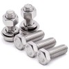 M8 x 25mm (8 Sets) Stainless Steel Hex Bolts Hex