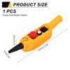 MECCANIXITY Emergency Hoist Crane Push Button Switch, Up Down Rain