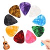 40 Pcs Guitar Picks,0.5mm/0.75mm/1mm/1.2mm Different Thickness Colorful Celluloid Guitar Picks