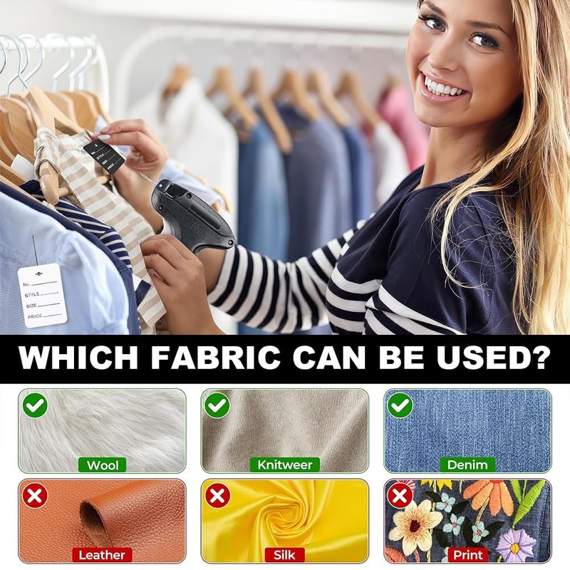 QEEROYO Labeling Gun, Gift Tag Labeling Machine with 5 Replacement