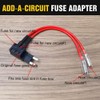 KILIGEN 2pcs 12V/24V Small Dual Port Fuse Tap Circuit Add,
