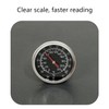 Silver Temperature Probe Meter Gauge, Dial Thermometer NPT, Stainless 1/4