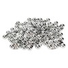 50PCS Fishing Double Rattle Metal Sea Fishing Attractor Bell Beads