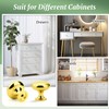 Knobonly 25 Pack Cabinet Knobs, Gold Knobs for Drawers, Solid