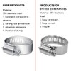 Epda Store 304 Stainless Steel Hose Band, Hose Clamp, 0.2