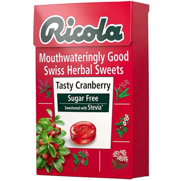 Ricola Cranberry Sf Lozenges Box 45G (Pack Of 20 )