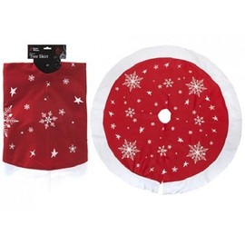 PMS 36" PRINTED TREE SKIRT WITH COLOUR HANGING CARD