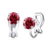 Philip Jones July (Ruby) Birthstone Clip On Earrings Created with
