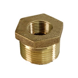Supply Giant CSCV0340 3/4'' Male x 1/8'' Inch Female NPT Brass Bushing, No Lead Fitting with Hexagonal Head, Construction, Higher Corrosion Resistance Economical & Easy to Install, 19