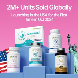 purmeo ElaVital Hormone Balance for Women with DIM, B Vitamins, Vitamin C - Support PMS Relief, Swollen Tender Breasts, Mood Swings, Restful Nights, Antioxidant, Skin Health - Vegan, 60 Capsules