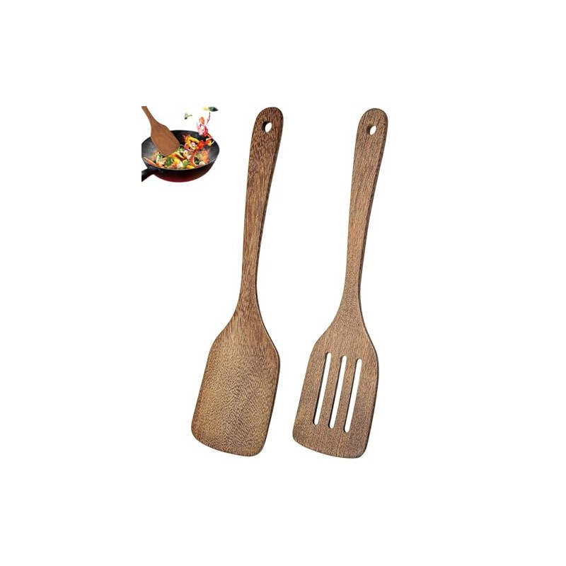 Wooden Spatula for Cooking 12 Inches Long Hand Wood Spatula