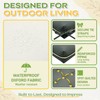 Oxford Fabric Swing Cushions with Backrest & Tie Straps for