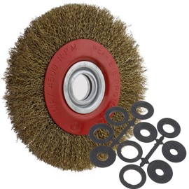 Wire Brushes Sanding Brushes 200 mm for One-Hand Angle Grinder Steel Wire, Ideal for Rust Removal