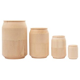 Golden Cockerel Blank Nesting Can 5pc./5" Stacking Soda Can Matryoshka