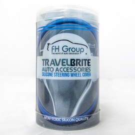 FH Group Universal Fit Silicone Snake Pattern with Massaging Grip Steering Wheel Cover fits most Cars, SUVs, Trucks, and Vans Purple