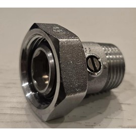 TC Radiator Lockshield Valve Tail Union 1/2" x 3/4" with Isolating Valve Pair