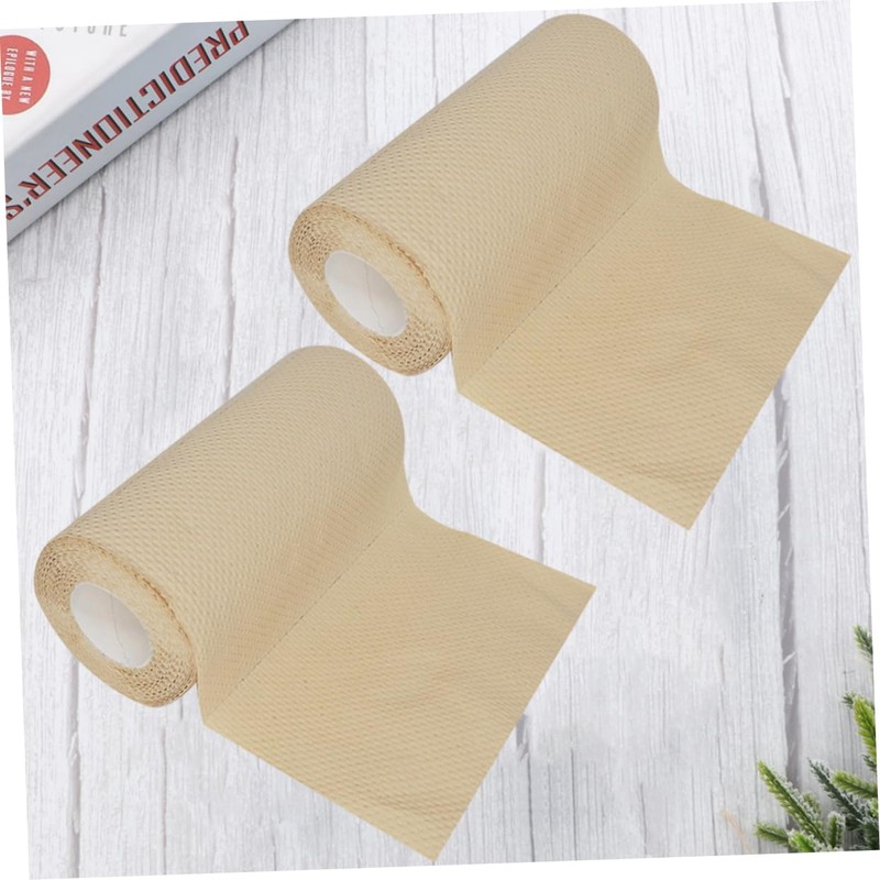 STOBAZA 2Roll Oil Absorbing Paper Towels Thickened Kitchen Dishcloth for