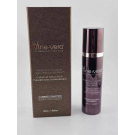 Vine Vera Resveratrol Cabernet High-Potency Eye Serum 50ml / 1.69 fl.oz – Luxurious Anti-Aging Eye Treatment with Powerful Antioxidants – Targets Fine Lines, Puffiness & Dark Circles