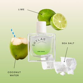 Skylar Lime Sands Eau de Parfum - Hypoallergenic & Clean Perfume for Women & Men, Vegan & Safe for Sensitive Skin - Woody Citrus Perfume with Notes of Lime, Sea Salt & Coconut Water - 50mL /1.7 Fl oz