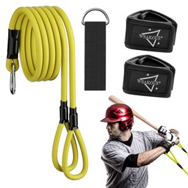 Baseball Band, Resistance Band for Baseball Player and Softball Pitchers, Baseball Pitching Trainer and Arm Trainer for Throwing Training, Baseball Training Equipment - Yellow