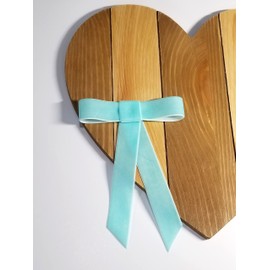 EmilyRose Couture Large Velvet Hair Bow Collection (Barrette, Aqua)