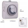 GE NEW, GE 24-Hour Heavy Duty Timer for Indoors, Controls