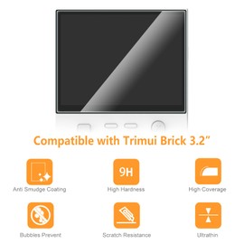 Hianjoo 3-Pack Screen Protector Compatible with Trimui Brick, Tempered Glass [HD Clarity] [9 Hardness] [Anti-Scratch]