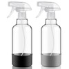 Hethyo Glass Spray Bottles with Silicone Sleeve 16.9oz 2 Pack