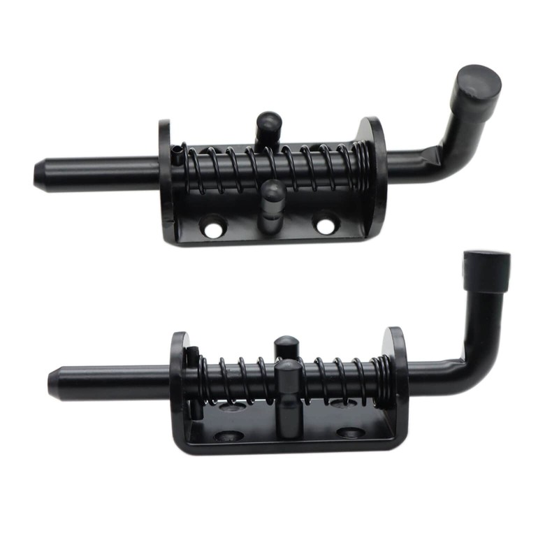 2 Packs 6 Inch Spring Loaded Barrel Bolt Latch Pin,