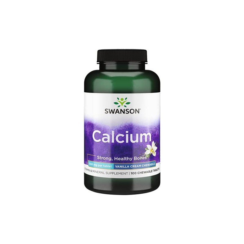 Swanson Calcium-Vanilla Cream 500MG 100 TABS